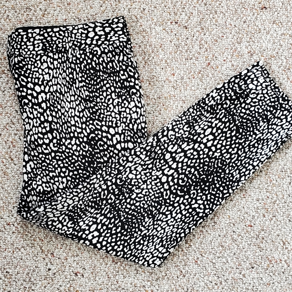 Animal Print Ankle Pants